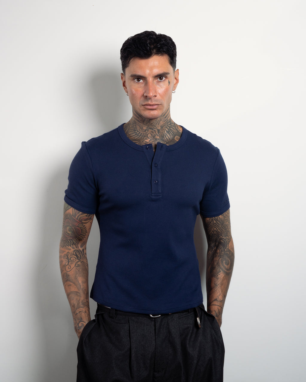 NAVY SS HENLEY