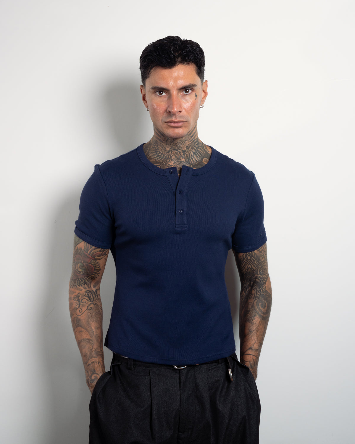 NAVY SS HENLEY