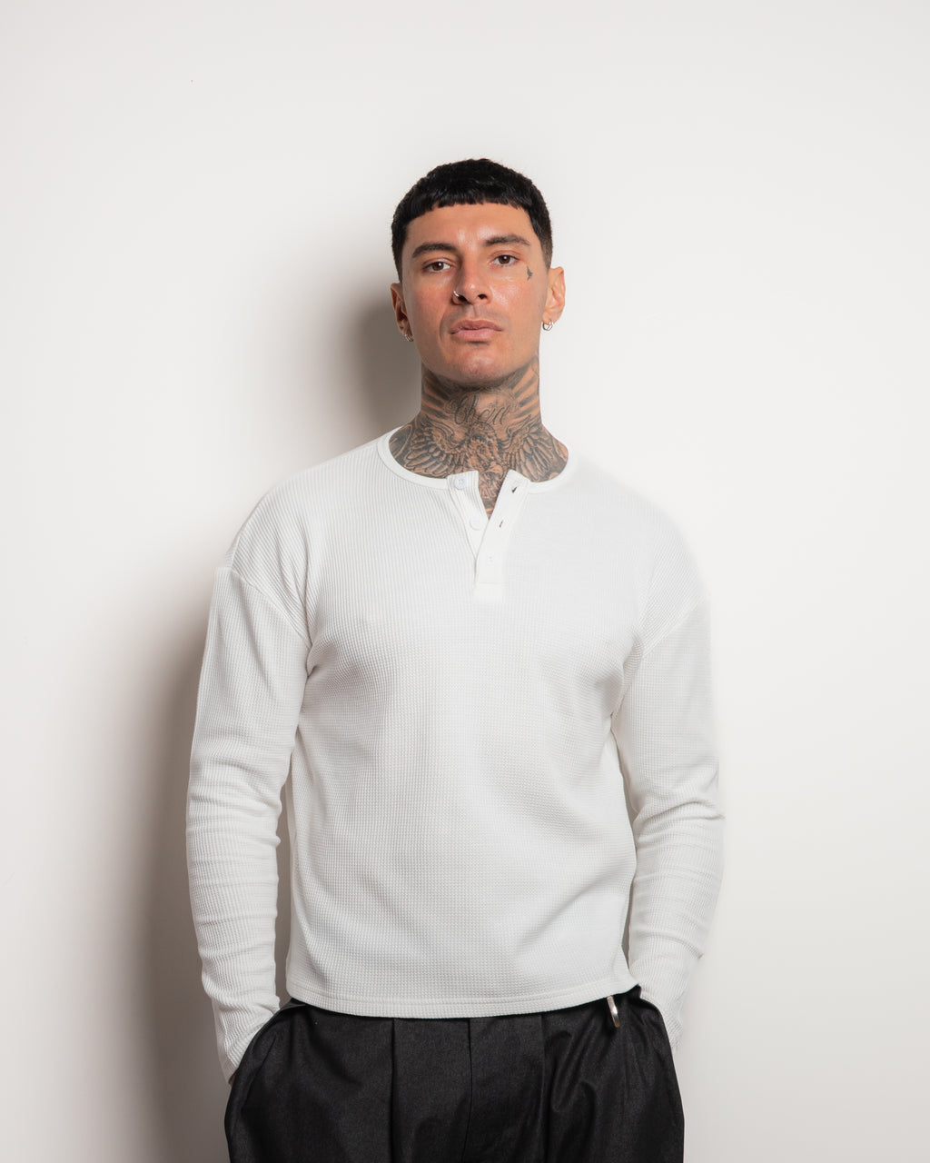 WAFFLE HENLEY BONE