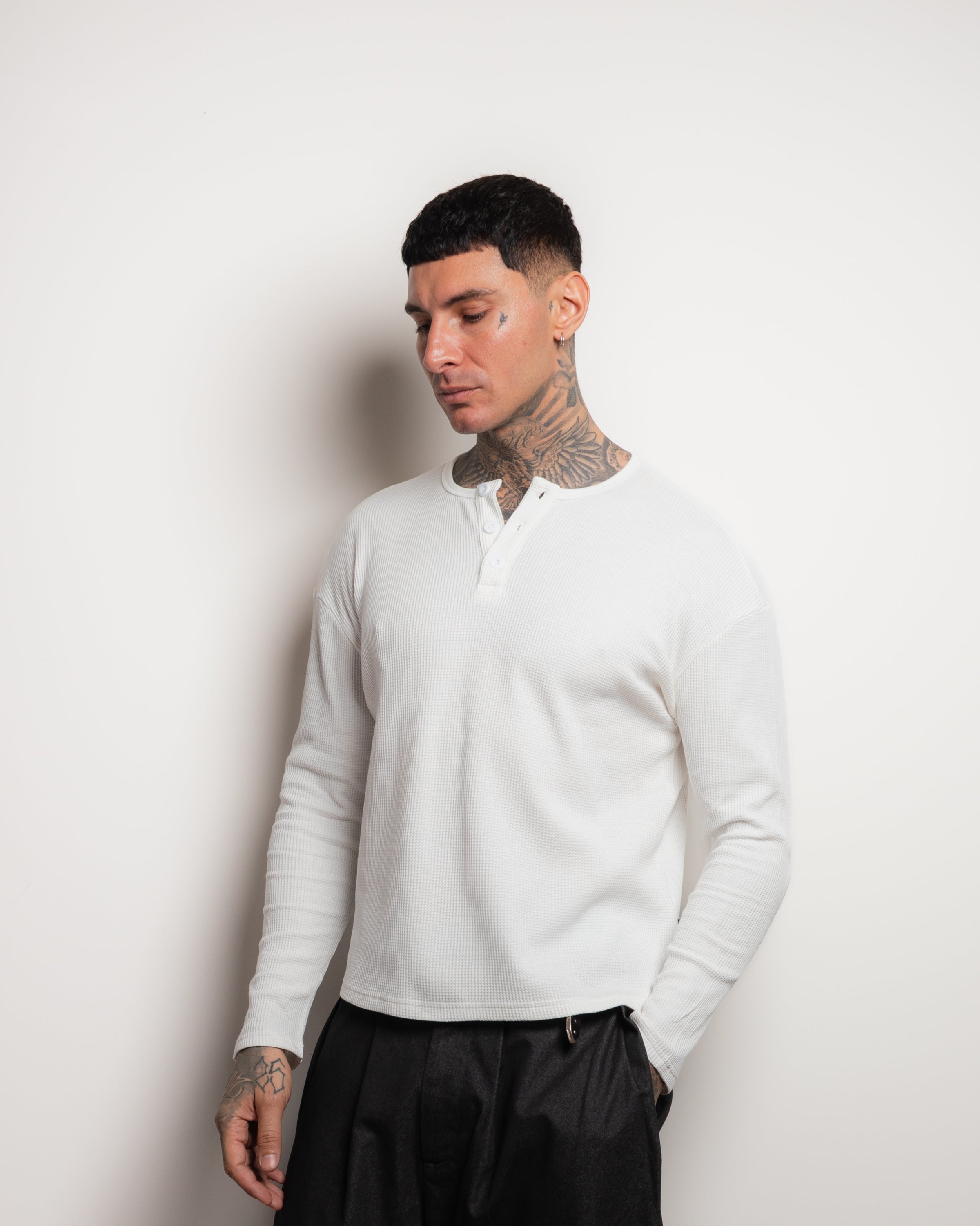 WAFFLE HENLEY BONE