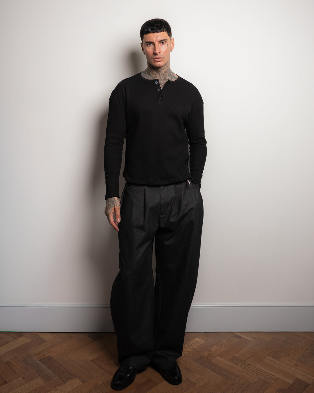 WAFFLE HENLEY NOIR