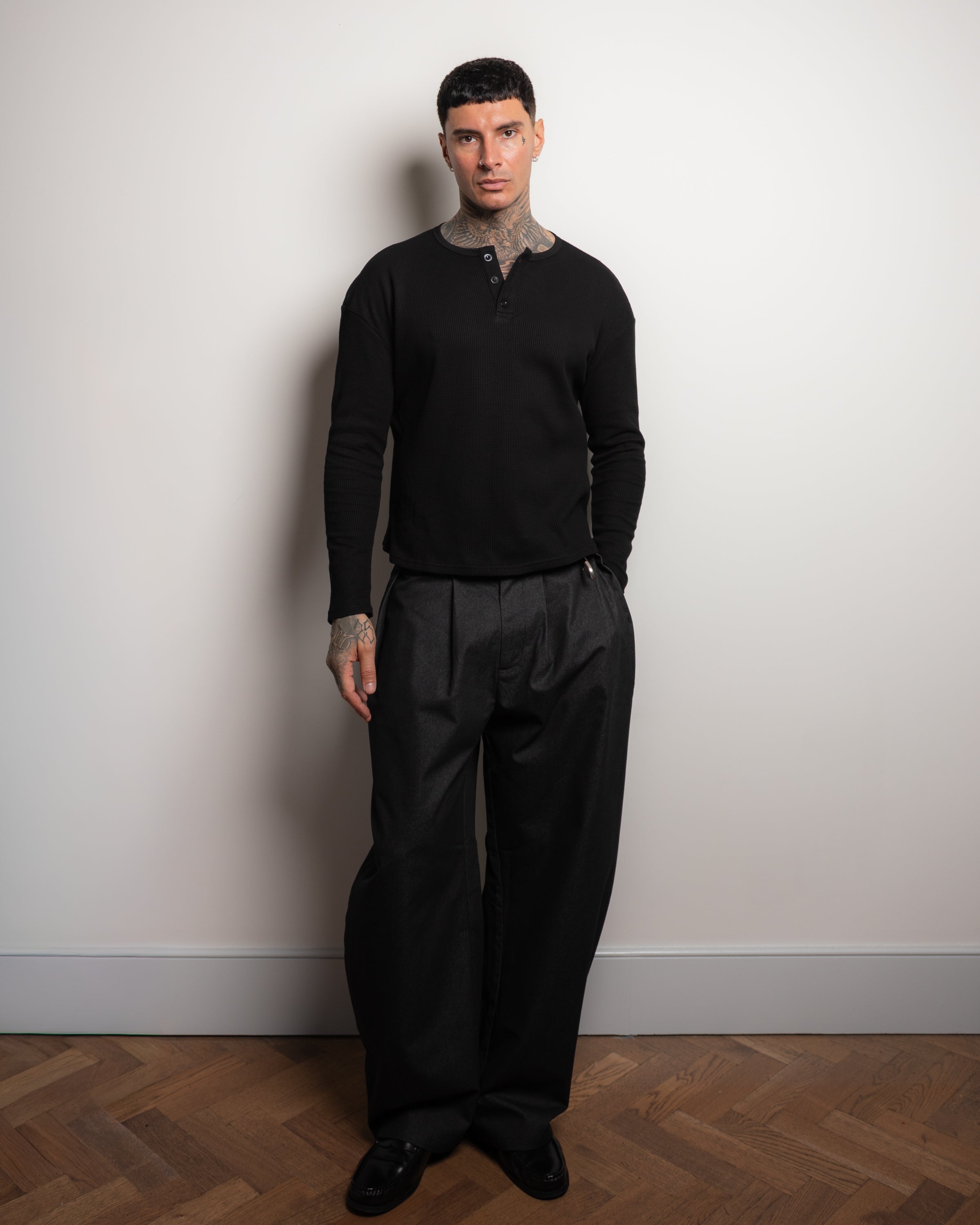 WAFFLE HENLEY NOIR