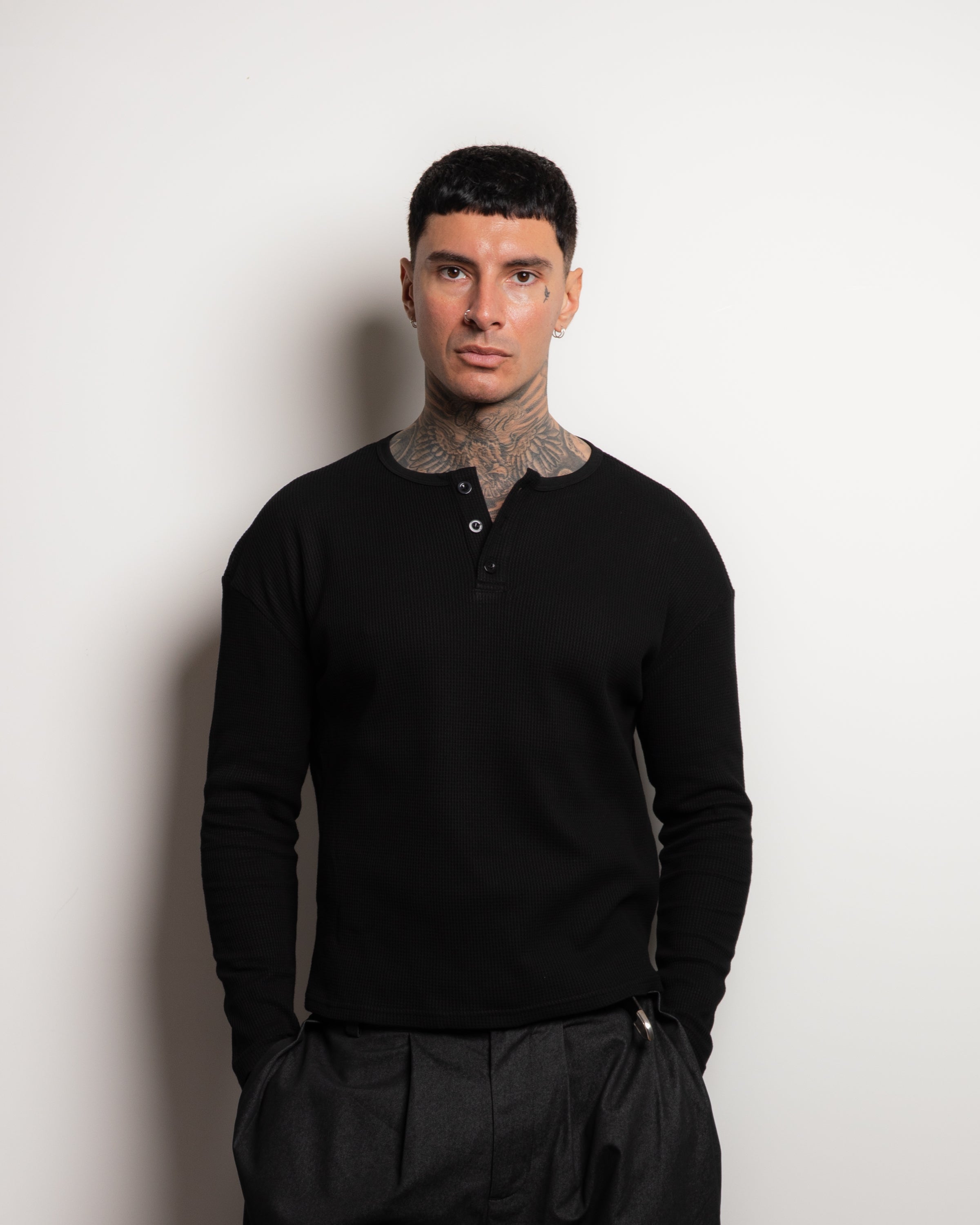 WAFFLE HENLEY NOIR